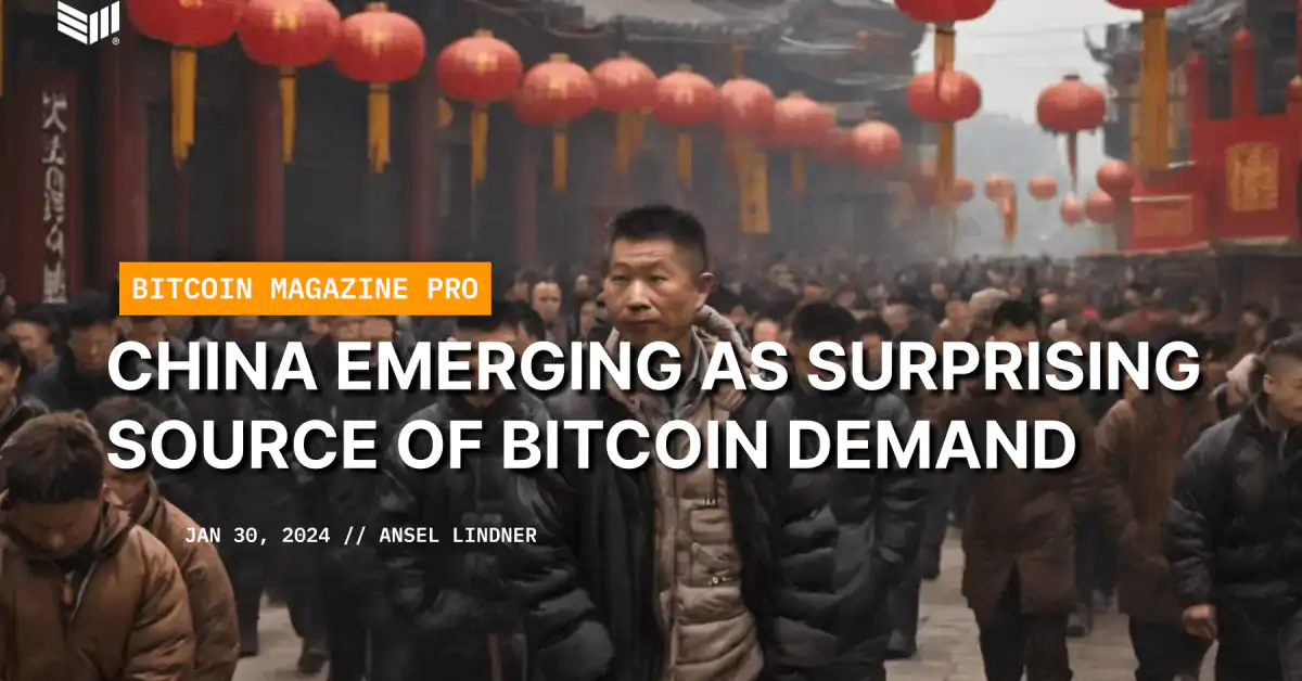 China Emerging As Surprising Source Of Bitcoin Demand