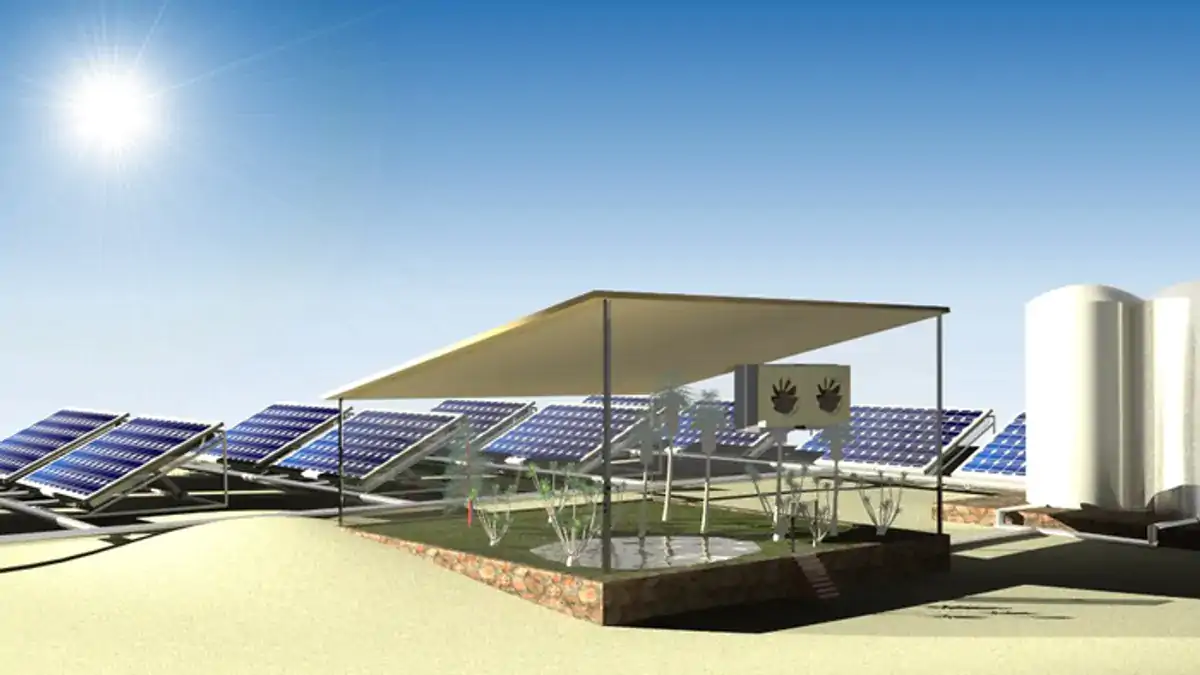 These solar panels create clean water in the desert