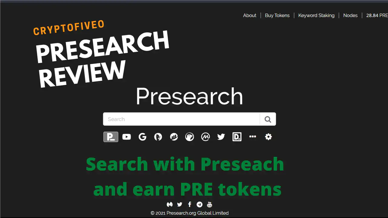 Presearch review | Earn PRE coins with a decentralized search engine